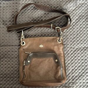 Brown Leather Crossbody Bag